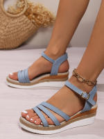 Sandalias de tacón de cuña de verano para mujer - details 8