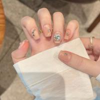 Uñas Postizas De Press En Color Rosa Brillante Con Ojo De Gato Y Espejo Plata Cubiertas Cortas Postizas De Uñas Con Tiras Adhesivas Para Uso Diario En El Escritorio - details 5