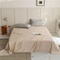 Bonenjoy-sábana plana de seda Lyocell 60s, tamaño de 150/160cm, Sábana superior suave para la piel (sin funda de almohada) - details 3