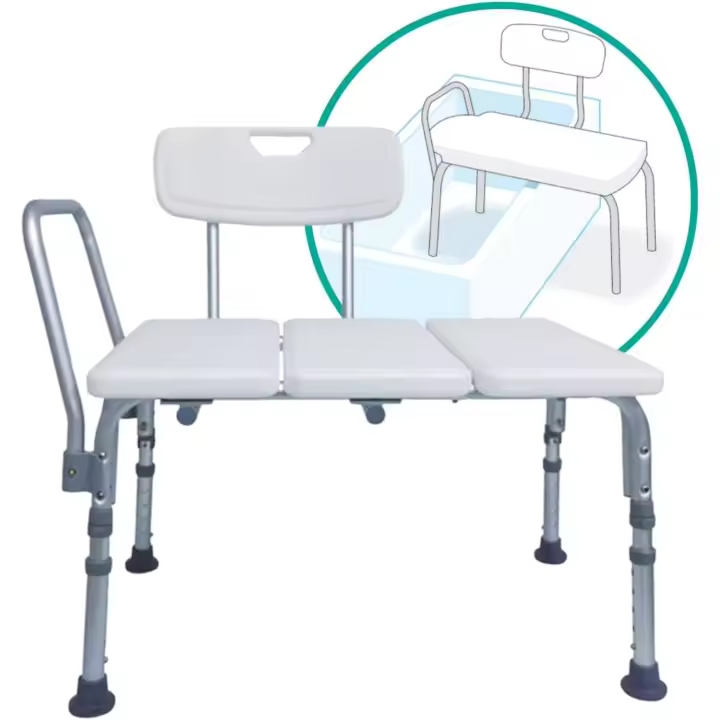 Asiento Banco de Bañera Adulto Transferencia Segura - Taburete baño Bancos para Duchas y bañeras - Sillas para Ducha - 1