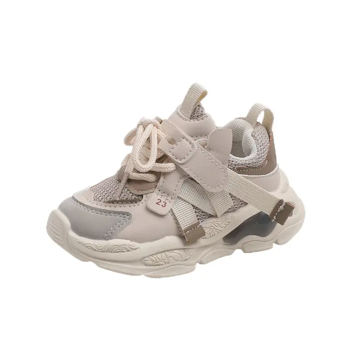 Los niños de los niños de malla transpirable zapatillas de deporte de 1-6 años de edad 3 niños papá zapatos niña bebé suela suave bebé niño zapatos tendencia - 1
