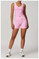 Conjunto de Yoga de 2 Piezas Trajes de Entrenamiento de Poliéster para Fitness - details 6