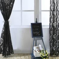 Tratamiento de ventana, cortina transparente con patrón de hojas de gasa, cortinas de ventana románticas elegantes, cortina de tul suave de estilo Pastoral para dormitorio - details 2