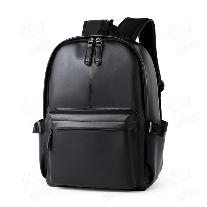 Mochila escolar de cuero para hombre, bolsa de ordenador a la moda, impermeable, de viaje, de negocios, informal, gran oferta - 1