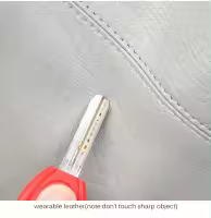 Mochila De piel auténtica para mujer, bolso de hombro de piel de vaca con retales, antirrobo, para viaje, universidad, 2023 - details 7