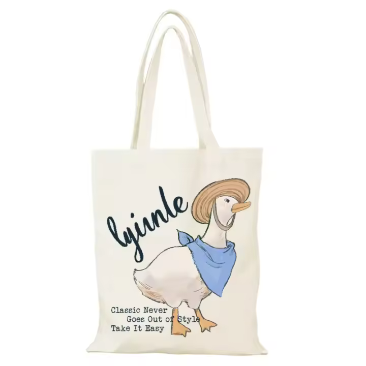 Bolsos bonitos, bolsos de ocio para mujer, bolso de hombro de dibujos animados para mujer, bolso de mano de lona, ​​bolso de compras ecológico, bolso de tela para playa, nuevo - 1