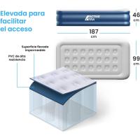 Colchón inflable matrimonial - 203 x 152 x 48 cm - con bomba eléctrica incorporada y almohada integrada - colchón inflable - details 26