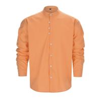 Camisa De Manga Larga Para Hombres, Camisa De Lino Informal De Otoño, Estilo Retro Chino, Cuello Delgado, Abrigo Para Hombres - details 2