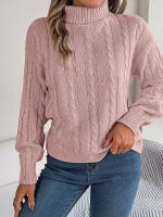 Suéter de punto de cuello alto para mujer, jersey de manga larga, Tops de moda, blusa de punto, novedad de otoño e invierno, 2023 - details 4