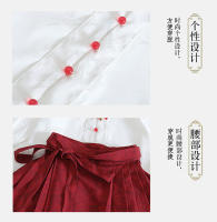 Conjunto de Falda Hanfu para Niñas Otoño 2025 Traje de Estilo Chino Antiguo para Actuaciones de Recitación Zapatos y Ropa - details 38
