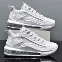 Zapatos de hombre para correr con amortiguación de aire, zapatos de primavera y otoño, nueva tendencia, tejido con mosca transpirable, suela suave, zapatos deportivos casuales para hombre - details 6