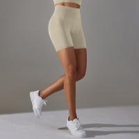 Nessaj-pantalones cortos de yoga sin costuras, con patrón de cuadros, transpirables, para gimnasio, mallas push up - details 31