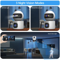 Lenovo Cámara de Vigilancia Inalámbrica de 4K Lente Doble Visión Nocturna Seguimiento Automático - details 4