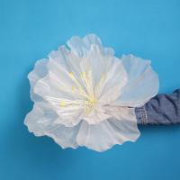 Flores artificiales de melocotón de 30/40/50cm, accesorios de tiro de gasa gigante, flores falsas, pétalos esponjosos 3D, paisajismo de boda - details 8
