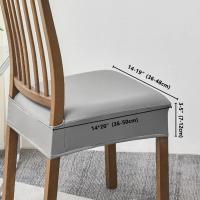 Funda de Silla de Cuero PU Impermeable Protector de Muebles Extraíble para Sillas de Comedor - details 1