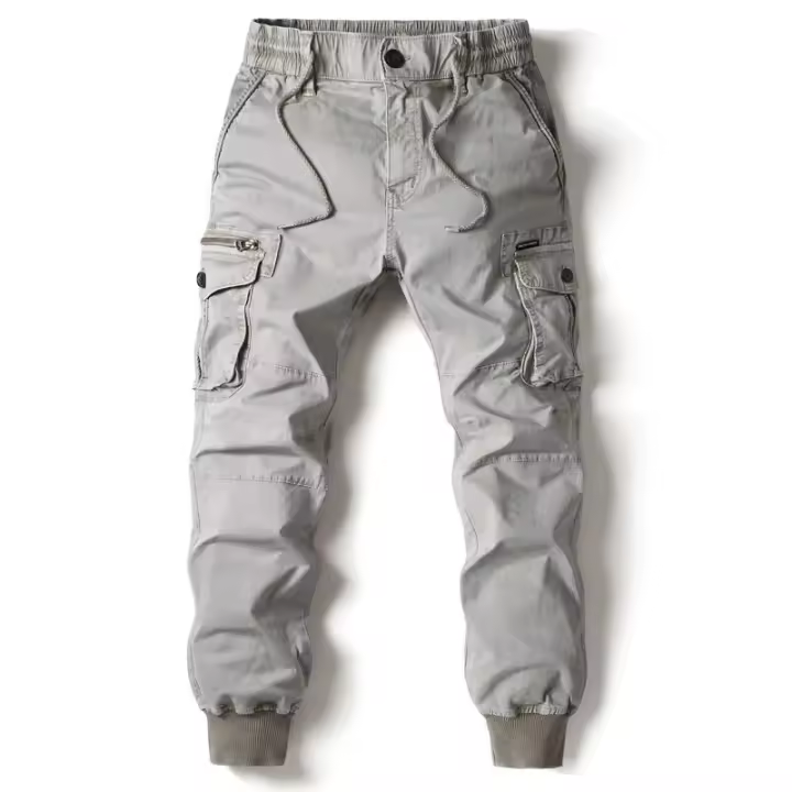 Pantalones De Cargo Para Hombre Casual Algodón Talla Medio Estilo Militar Táctico Longitud Completa Con Bolsillos Pantalones Diarios - 1