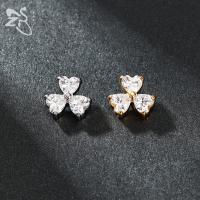 ZS 1 pieza de acero inoxidable, ancla dérmica para hombres y mujeres, lazo con flor, piercing dérmico con cristal CZ, microperforación dérmica que se oculta en la piel. - details 7