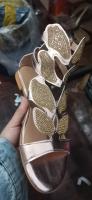 Zapatos planos de talla grande para mujer, sandalias huecas con una sola correa y diamantes de imitación de mariposa - details 6