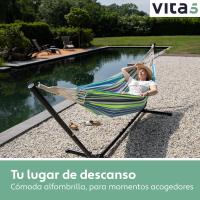Hamaca de Acero Sólido Portátil Hamaca para 2 Personas con Mesa Auxiliar - details 84