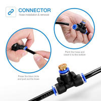 Kit de sistema de enfriamiento por nebulización para exteriores, sistema de riego por anillo de agua para invernadero, jardín, Patio, línea Mister, aspersores de jardín, 6M - details 1