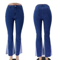 Pantalones acampanados con cordón para mujer en color contrastante, buena calidad, estilo chic y elegante - details 2