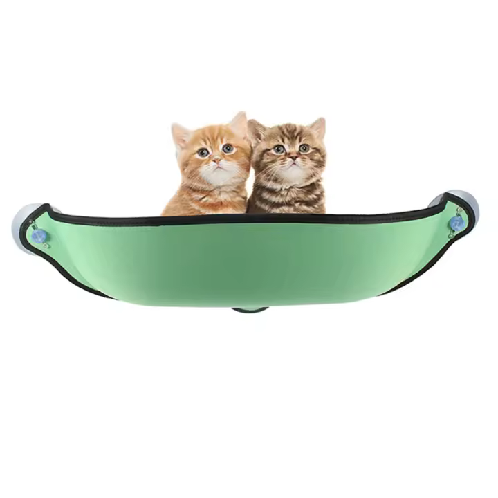 Hamaca para Gatos Suave y Cómoda Asiento de Ventana con Ventosa Cama de Sol para Gatos - 1