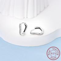Pendiente de aro de plata de ley 925 para mujer, corazón, estrella, trébol, joyería de compromiso, regalo de boda - details 15