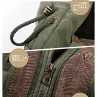 Chaqueta larga de plumón con capucha para hombre, abrigo grueso y cálido, se adapta bien, múltiples bolsillos para ropa informal, Invierno - details 7