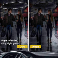 Paraguas inverso totalmente automático para hombres y mujeres, resistente al viento, plegable, grande, vehículo de negocios, regalo reflectante - details 9