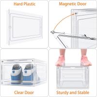 Cajas de Zapatos de Plástico Transparente 12 Cajas de Almacenamiento Apilables para Mujeres/Hombres - details 10