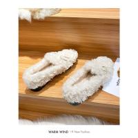 Zapatos planos con lazo para mujer, mocasines de lana rizada con forro de piel de algodón, botas de borreguito, Invierno - details 15