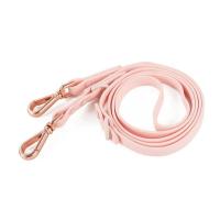 Arnés para perros de PVC doble cómodo rosa claro, correa para el pecho estable, juego de tres piezas, collares, arneses y correas - details 4