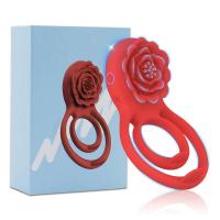 Juguete rosa con anillos duales, vibrador fuerte, estimulador de pezón y clítoris, anillo para retrasar la eyaculación, Juguetes sexuales para hombres - details 9