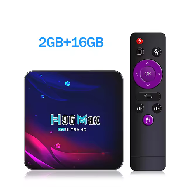 Dispositivo de TV inteligente H96 Max V11, decodificador con Android 11,0, RK3318, cuatro núcleos, 4GB, 32GB, 64GB, Wifi 2,4G, 5G, BT4.0, reproductor multimedia, 2GB, 16GB - 1
