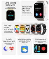 2025 Nuevo VS02 Smartwatch Bluetooth Llamada Detección de frecuencia cardíaca Modo deportivo Mensaje Empuje en pantalla Ajuste de duración Compatible con Android IOS Smartwatch - details 2