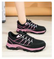 Zapatos de seguridad con botón giratorio para mujer, zapatillas de trabajo con punta de acero, zapatos indestructibles, botas de trabajo a prueba de pinchazos, zapatillas con cojín para mujer - details 22