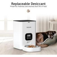 Comederos automáticos para gatos - Comedero temporizado para mascotas para gatos y perros con dispensador de alimentos secos, bolsa desecante, control de porciones programable, 4 comidas diarias, grabadora de voz de 10 segundos - details 6