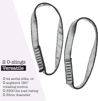 Cinturones de Yoga con cadena de margaritas, cuerdas colgantes de extensión para hamaca aérea, columpio/eslinga, 35CM - details 0