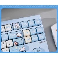 Línea cachorro keycap PBT Sakura sublimación de cinco lados hi75 tarántula F99F98F87 teclado mecánico keycap (teclado no incluido) - details 8