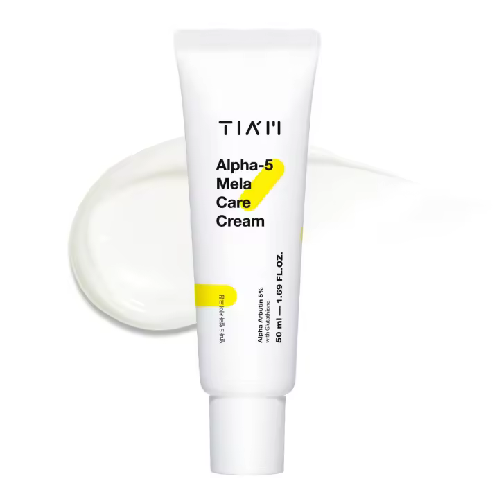 Crema TIAM Alpha-5 Mela, 1.69 fl oz, crema potenciadora del brillo con alfa arbutina al 5% con glutatión y niacinamida, cuidado de la piel coreano - 1