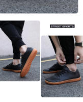 Zapatos minimalistas para hombre y mujer, zapatillas de cuero informales con punta ancha, zapatos ligeros para caminar, Unisex - details 22