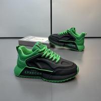 Zapatillas gruesas para hombre, Zapatos informales de Microfibra, transpirables, Altura, Aumento interno Grueso, Moda - details 3