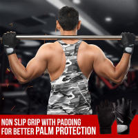Guantes de Entrenamiento de Media Dedo para Levantamiento de Pesas con Abalorio para Muñeca Ideal para Gimnasio, Deportes, Ciclismo, Motocicleta - details 0