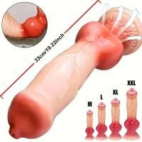 Leten Monstruo Realista Doble Penetración Anal Plug Masaje Intensivo para Mujeres Hombres - details 1