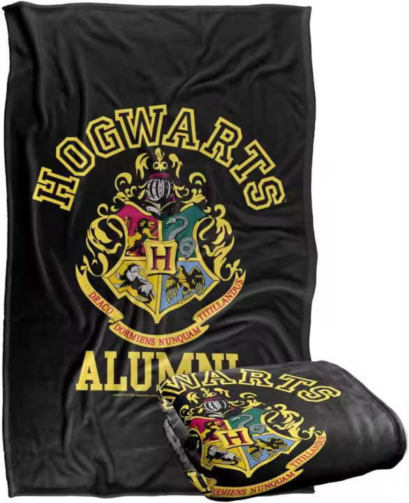 Manta de franela gruesa de Harry Potter para regalo, tacto sedoso, supersuave, se adapta a sofá cama, viajes, todas las estaciones - 1