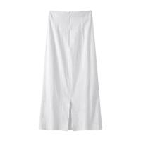 OUWU- Conjunto de bolsillos para mujer, cierre de botón superior sin mangas, falda larga con abertura, tres conjuntos elegantes de 2 piezas de moda para verano - details 4