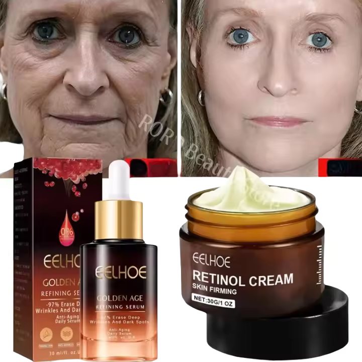 Set de Piel de Belleza Coreana Serum Antiedad con Retinol para Reafirmar y Iluminar la Piel - 1
