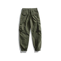 Pantalones Cargo de Moda para Hombres 2024 Estilo Callejero Suelto con Cordón Material de Algodón - details 6