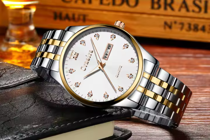 Moda casual a prueba de agua reloj de cuarzo luminosos relojes para hombres - 1
