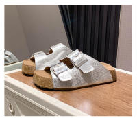 Hebilla retro con zapatillas de plataforma casuales sandalias para uso exterior - details 1